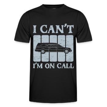Mortician Funeral Director Embalmer - Men's Functional T-Shirt - black - Front - AI Model Male 178 dark (178cm)