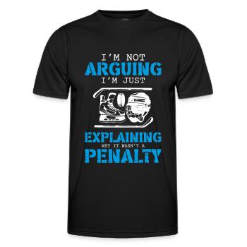 Eishockey - Männer Funktions-T-Shirt - Schwarz - Vorne - AI Model Male 178 dark (178cm)