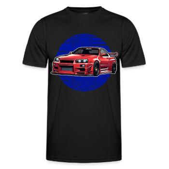 Jdm Halloween edition / Tuning Mechanic Costume - Men's Functional T-Shirt - black - Front - AI Model Male 178 dark (178cm)
