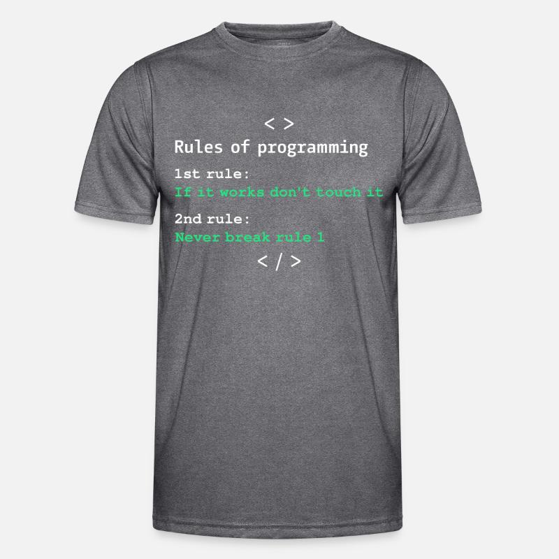 Regeln der Programmierung Männer Funktions-T-Shirt