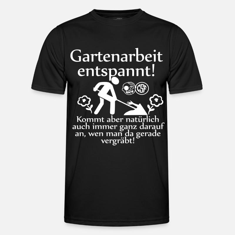 Gartenarbeit entspannt ... Männer Funktions-T-Shirt