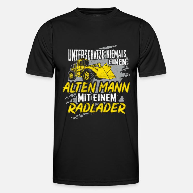 Radlader Bagger Radladerfahrer Opa Papa Geschenk Männer Funktions-T-Shirt