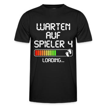 Zweites Mal Papa Mama Vater Mutter Zweites Kind - Männer Funktions-T-Shirt - Schwarz - Vorne - AI Model Male 178 dark (178cm)
