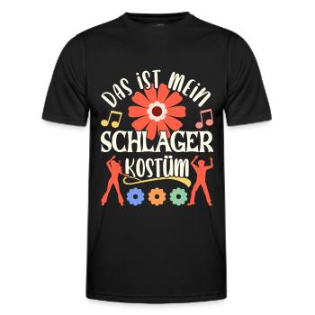 Schlager Schlagermusik Schlagerfan Party Kostüm - Männer Funktions-T-Shirt - Schwarz - Vorne - AI Model Male 178 dark (178cm)