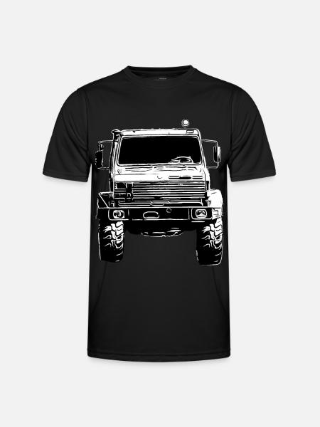 Unimog , Nutzfahrzeug, Lkw, Unimog 406, Traktor - Männer Funktions-T-Shirt - Schwarz
