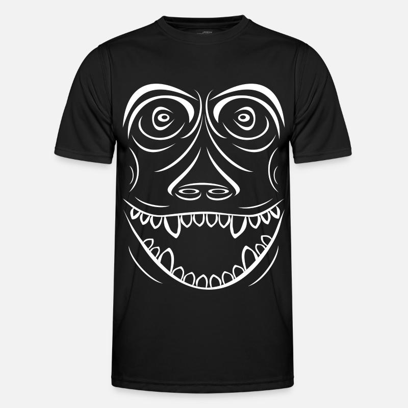 Funny Monkey Voodoo Style - Men's Functional T-Shirt - black