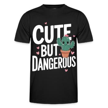 Cactus Cacti Desert Plant - Men's Functional T-Shirt - black - Front - AI Model Male 178 dark (178cm)