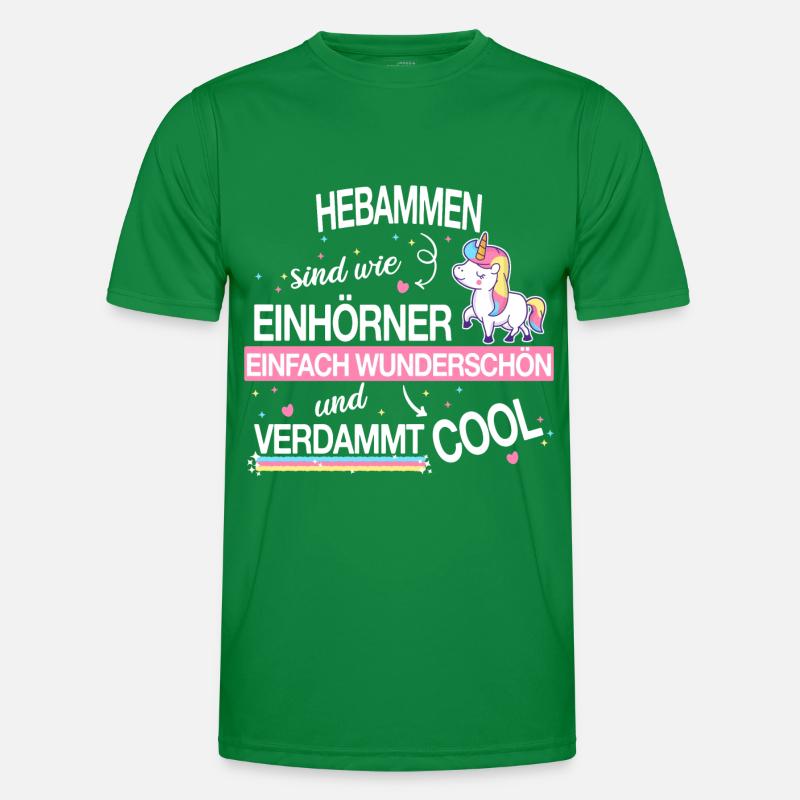 Hebamme Hebammen Entbindungspflegerin Beruf Spruch Männer Funktions-T-Shirt