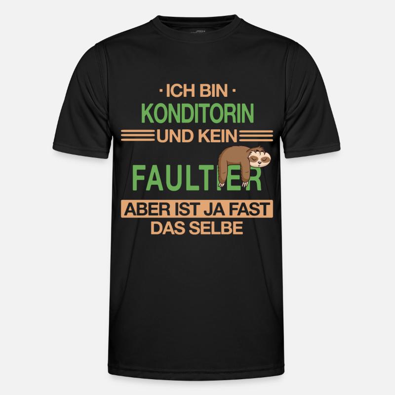 Konditorin Konditorei Kuchen Torte Beruf Spruch Männer Funktions-T-Shirt