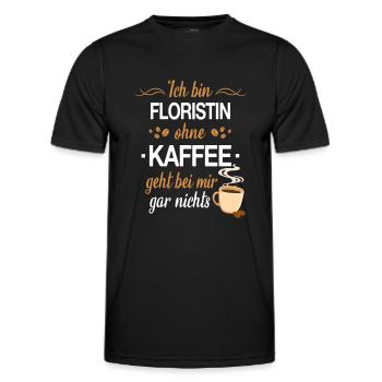 Floristin Floristik Florist Blumen Beruf Spruch - Männer Funktions-T-Shirt - Schwarz - Vorne - AI Model Male 178 dark (178cm)
