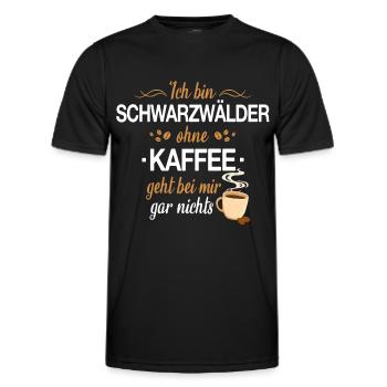 Schwarzwald Schwarzwälder Heimat Spruch - Männer Funktions-T-Shirt - Schwarz - Vorne - AI Model Male 178 dark (178cm)