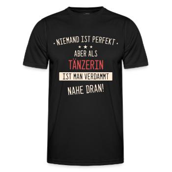 Tanzen Tänzer Tänzerin Tanzsport Sport Spruch - Männer Funktions-T-Shirt - Schwarz - Vorne - AI Model Male 178 dark (178cm)