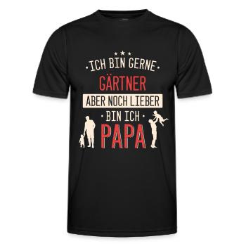 Gärtner Gärtnerin Landschaftsgärtner Beruf Spruch - Männer Funktions-T-Shirt - Schwarz - Vorne - AI Model Male 178 dark (178cm)