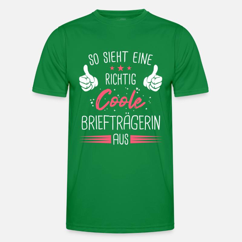 Briefträgerin Postbotin Paketdienste Beruf Spruch Männer Funktions-T-Shirt