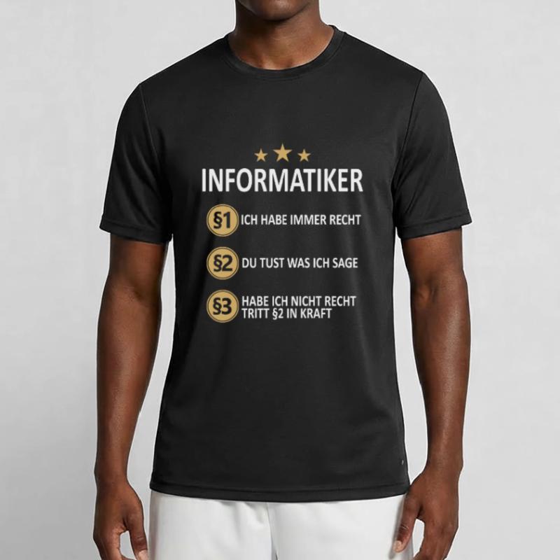Informatiker Programmierer Informatik Spruch Männer Funktions-T-Shirt