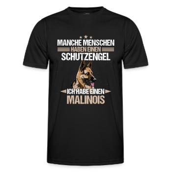 Malinois Hund Hundehalter - Männer Funktions-T-Shirt - Schwarz - Vorne - AI Model Male 178 dark (178cm)