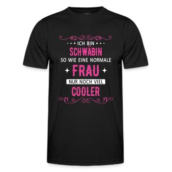 Schwaben Schwabe Schwaben Oberschwaben - Männer Funktions-T-Shirt - Schwarz - Vorne - AI Model Male 178 dark (178cm)