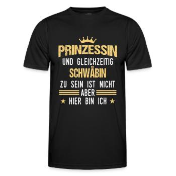 Schwaben Schwabe Schwaben Oberschwaben - Männer Funktions-T-Shirt - Schwarz - Vorne - AI Model Male 178 dark (178cm)