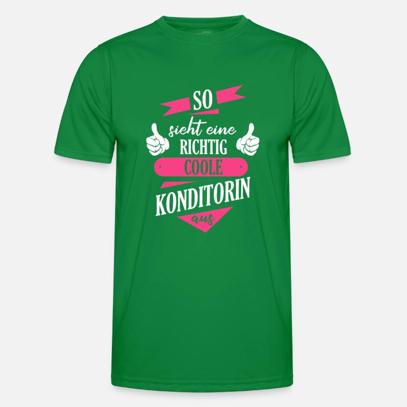 Konditorin Konditorei Kuchen Torte Beruf Spruch Männer Funktions-T-Shirt