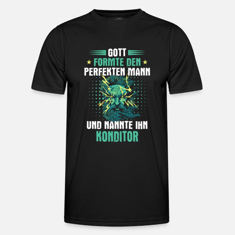 Konditor Konditorei Kuchen Torte Beruf Spruch Männer Funktions-T-Shirt