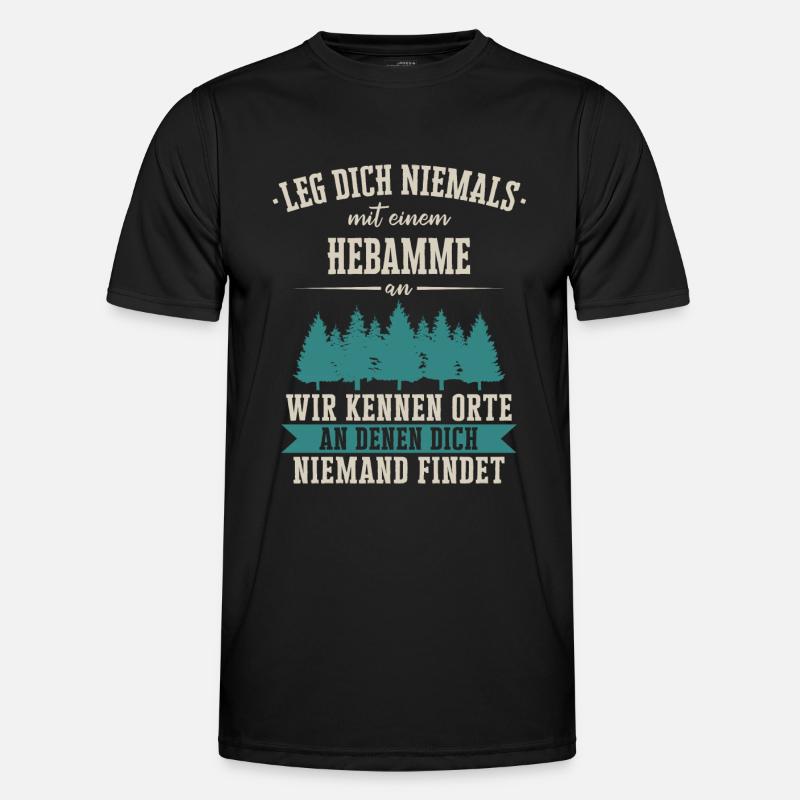 Hebamme Hebammen Entbindungspflegerin Beruf Spruch Männer Funktions-T-Shirt