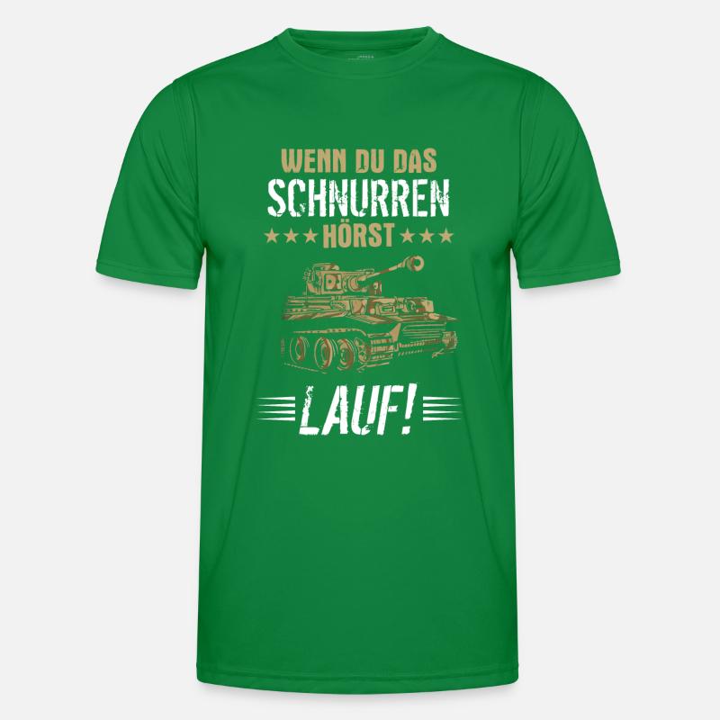 Panzer Tiger Kampfpanzer Weltkrieg Spruch Männer Funktions-T-Shirt