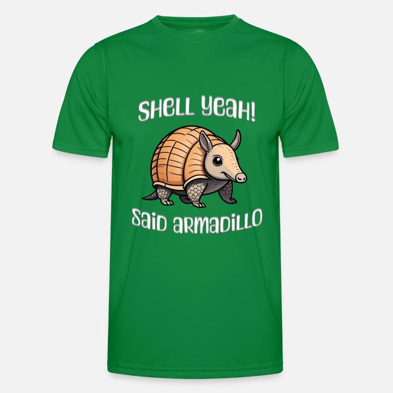 Shell: Ja, sagte Gürteltier Männer Funktions-T-Shirt