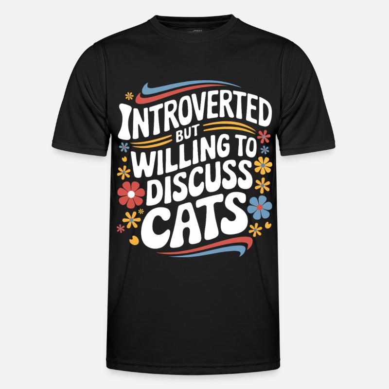 Introvertierter asozialer introvertierter - Männer Funktions-T-Shirt - Schwarz