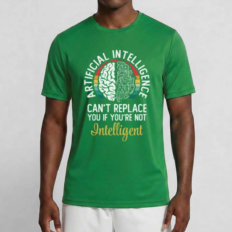 Artificial Intelligence Algorithmus Brain Männer Funktions-T-Shirt