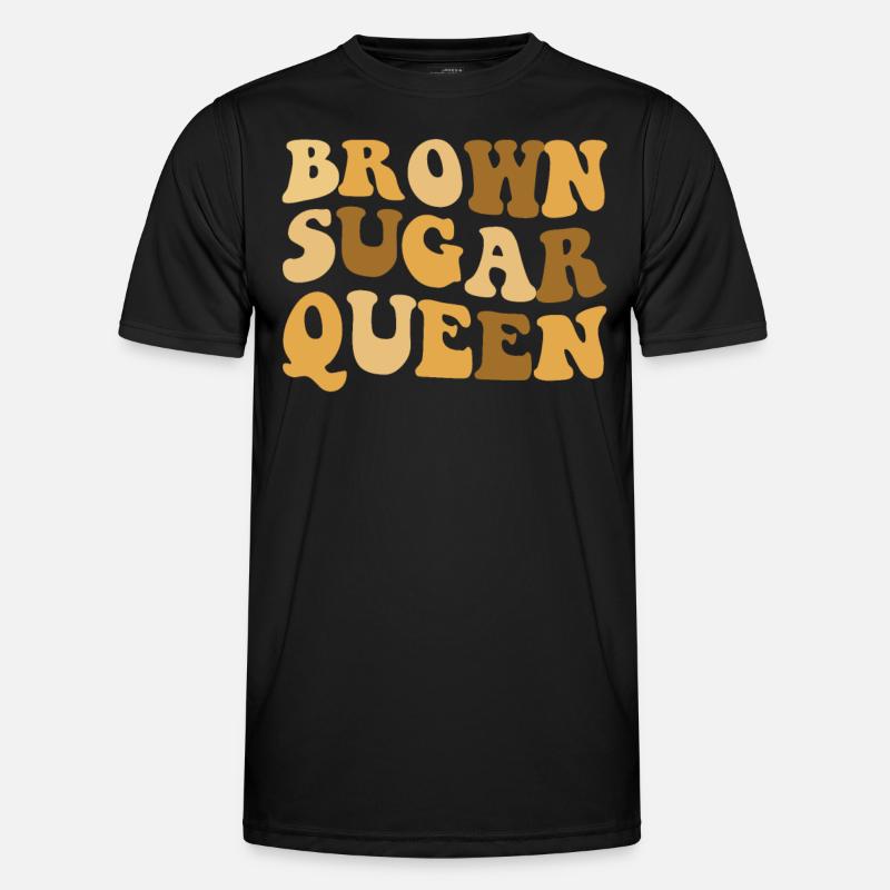 Brown Sugar Queen Pride Black Melanin Pride Men's Functional T-Shirt