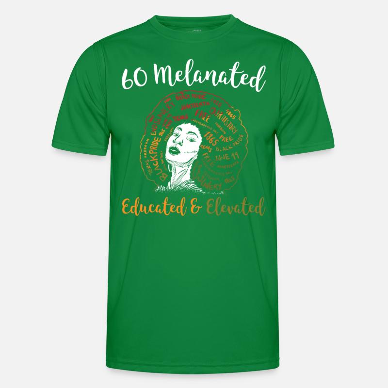 60 Hellhäutig Gebildet Männer Funktions-T-Shirt