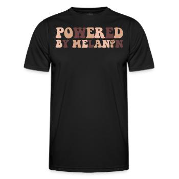 Powered By Melanin Proud Melanated Black - Men's Functional T-Shirt - black - Front - AI Model Male 178 dark (178cm)