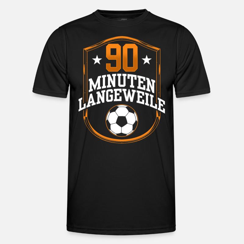 90 Minuten Langeweile - Männer Funktions-T-Shirt - Schwarz