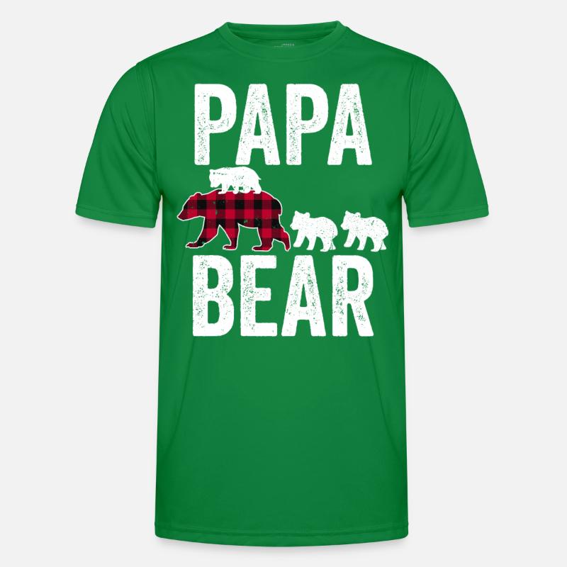 Papa Bear Männer Funktions-T-Shirt