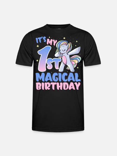 It's my 1st magical birthday - Men's Functional T-Shirt - black