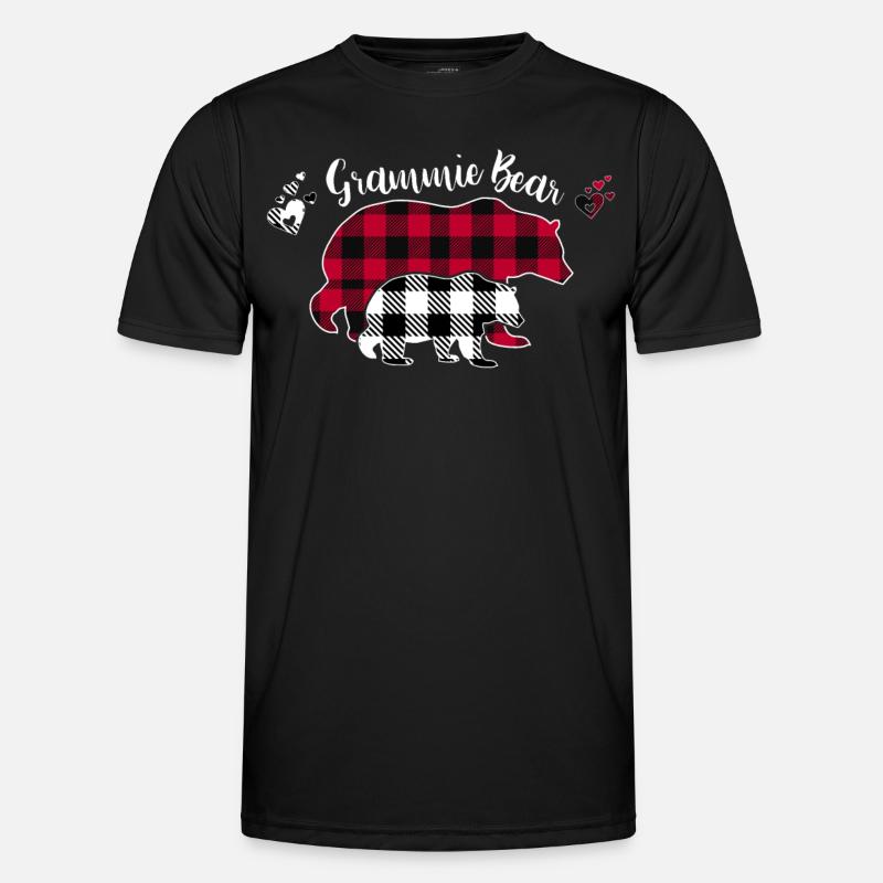 Grammie Bear - Men's Functional T-Shirt - black