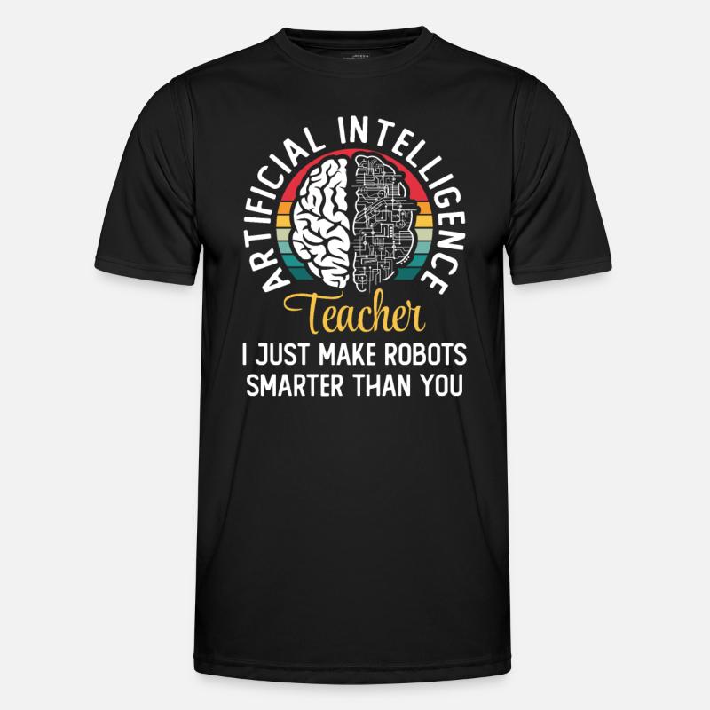 Artificial Intelligence Teacher - Men's Functional T-Shirt - black