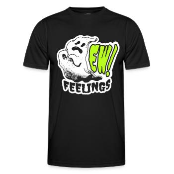 Valentinstag - Ew Feelings - Anti Valentine - Männer Funktions-T-Shirt - Schwarz - Vorne - AI Model Male 178 dark (178cm)