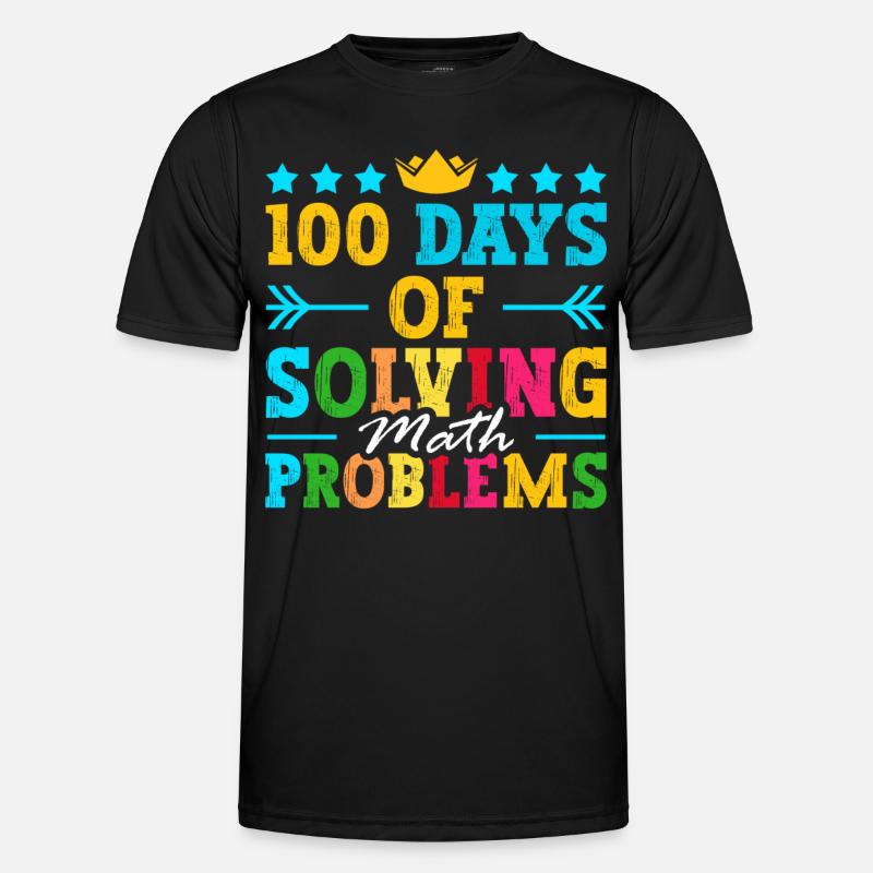 100 days to solve math problems Men's Functional T-Shirt