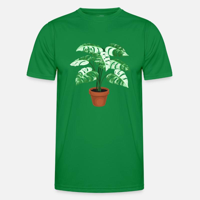 Variegated Monstera Men's Functional T-Shirt