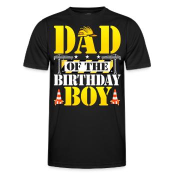 Dad Of The Birthday Boy - Männer Funktions-T-Shirt - Schwarz - Vorne - AI Model Male 178 dark (178cm)