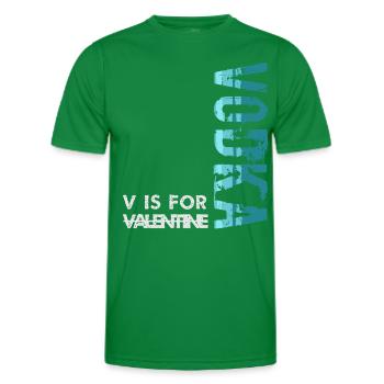 V pour Vodka - T-shirt sport Homme - vert - Devant - AI Model Male 178 dark (178cm)