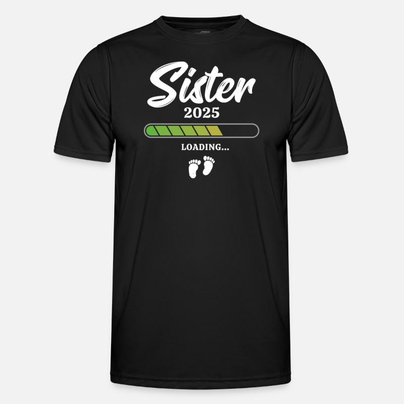 Sister Loading 2025 - Männer Funktions-T-Shirt - Schwarz