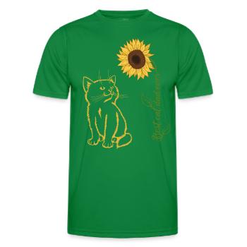 Best Cat Dad Ever - Männer Funktions-T-Shirt - Kelly Green - Vorne - AI Model Male 178 dark (178cm)