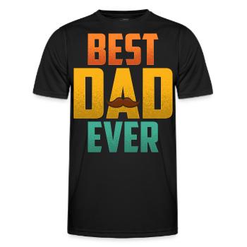Meilleur papa de tous les temps - T-shirt sport Homme - noir - Devant - AI Model Male 178 dark (178cm)
