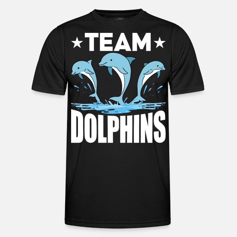 Team Dolphins - Men's Functional T-Shirt - black