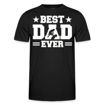 Meilleur père de tous les temps - T-shirt sport Homme - noir - Devant - AI Model Male 178 dark (178cm)
