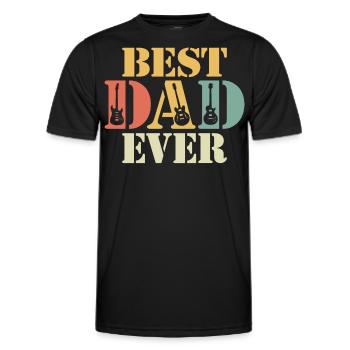 Best Dad Ever - Männer Funktions-T-Shirt - Schwarz - Vorne - AI Model Male 178 dark (178cm)