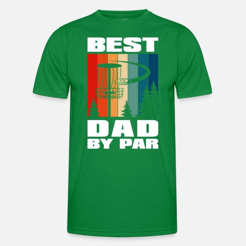 Best Dad By Par Männer Funktions-T-Shirt