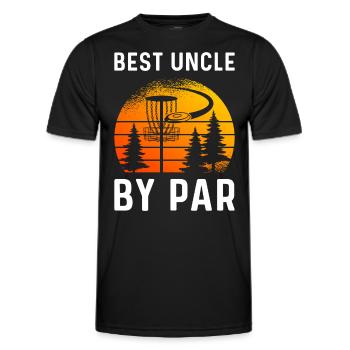Uncle By Par - Men's Functional T-Shirt - black - Front - AI Model Male 178 dark (178cm)